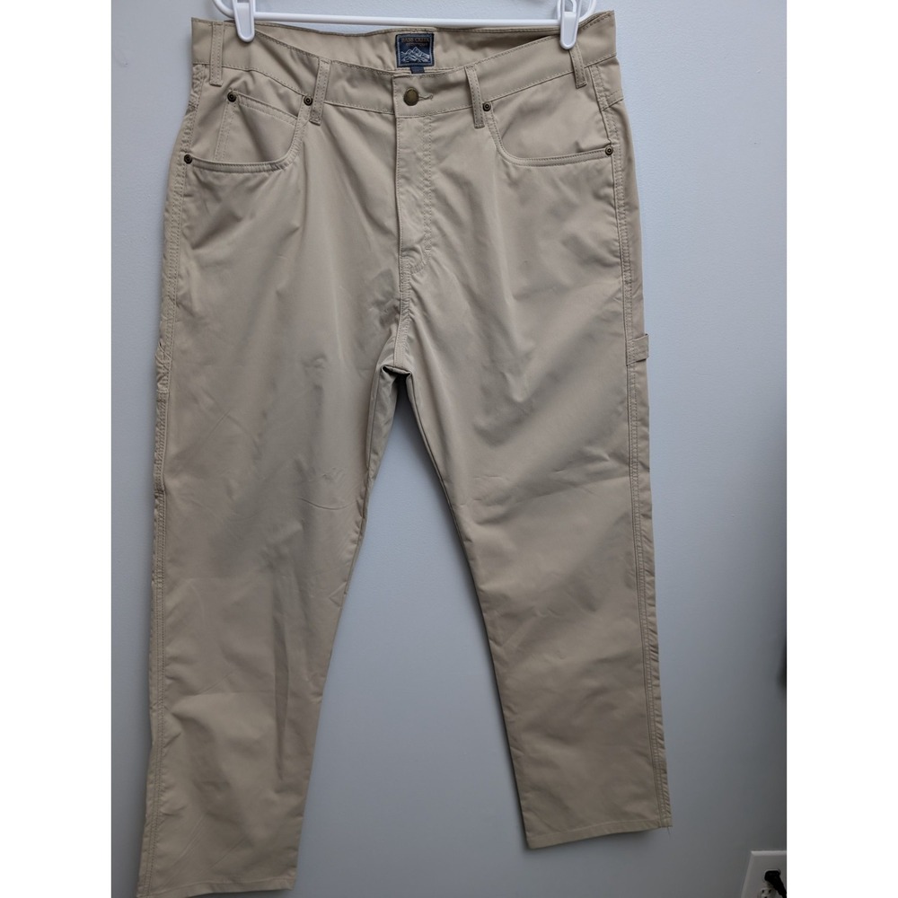 X3 Bass Creek Outfitters Workwear Pants Khaki Stretch Outdoor Gear 38"x33"